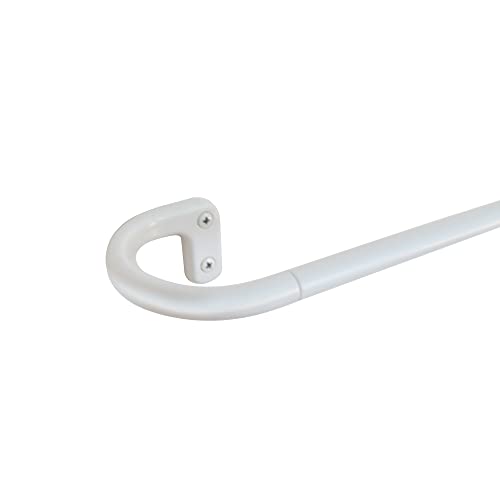 Rolando 5/8" Room Darkening Rod Set 28-48" White