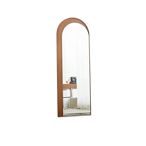 FKEE55UED Floor Minimalist Wooden Vintage Style Full-Length Mirror for Bedroom Dressing Room Mirror