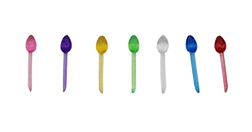 Creative Hobbies 5GN9 Mini Flame Shape Pin Light Ornaments - 250 Piece Small Multi-Color Pack for Ceramic Christmas Trees and DIY Projects