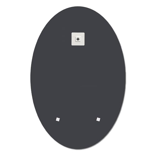 Oval Mirror Frameless Bathroom Mirror for Over Sink, Beveled Polished Wall Mirror for Bathroom, Bedroom, Vanity and Entryway 16" x 24"