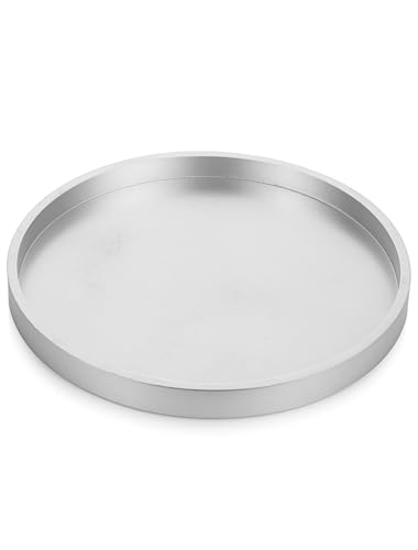 Hanobe Round Decorative Tray for Coffee Table Decor, Modern Matte Finish