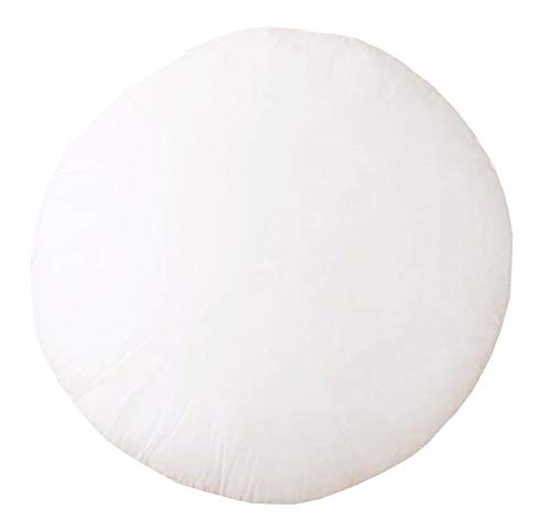 Fennco Styles White Premium Polyester Pillow Insert for Decorative Throw Pillow, Cushion, Couch, Bed & Home Decor (17" Round)