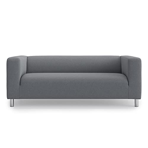 TLYESD Klippan Cover Replacement for IKEA Klippan Loveseat Cover, Klippan Couch Cover,Klippan Sofa Cover Only!(Dark Grey)