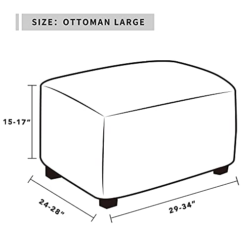 Easy-Going Ottoman Large Bundles loveseat slipcover