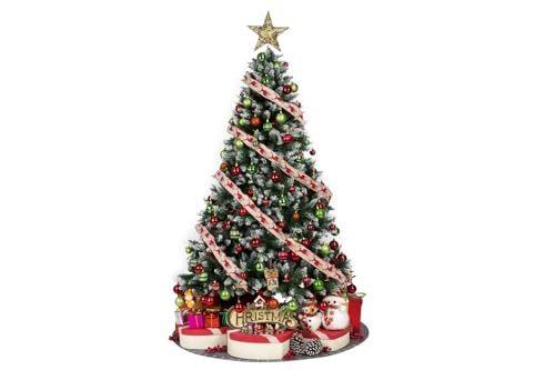 Small Size 28ct shatterproof Christmas Ball Ornaments in 4 Classic finishes for Christmas Tree Decoration (Lime Green, 1.57“ Mini Size)