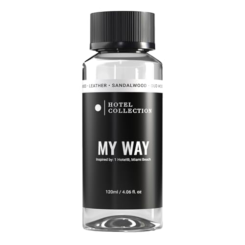 Hotel Collection Diffuser Oil - My Way - Aromatherapy Essential Fragrance Oil - Sandalwood, Warm Virginia Cedar & Beautiful Iris - 120ML 4.1 Fl oz