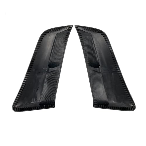 2PCS Fit for Ford Mustang 2015-2023 Car Side Vents Rear Outlet Scoop Trim Door Exterior Rear Window Shutter Louver Cover(Glossy Black)