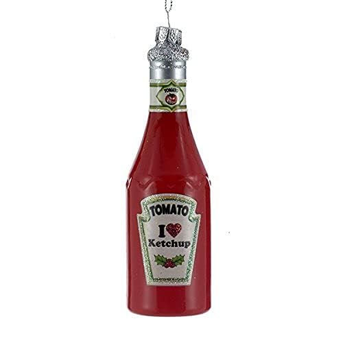 Kurt S. Adler Glass Ketchup Christmas Ornament