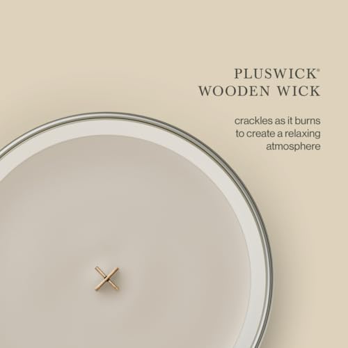 WoodWick Tonka & Almond Milk Scented Candle, Crackling Wick, 9.7oz