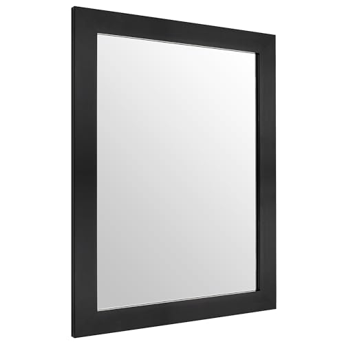 Ruomeng Wall Mirror Rectangle Decorative Mirror 12" x 16" for Entryway, Bedroom, Living Room, Black