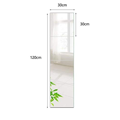 Wall Hanging Vanity Mirror Home Clothing Store Fitting Mirror Full-Length Floor Mirror 4Pcs AN1016 914