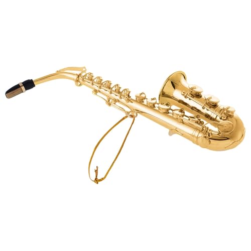 Broadway Gifts Gold Saxophone Christmas Tree Ornament Decoration 4.5 inches | Hand-Crafted Brass Sax in Red Gift Box for Band Student or Teacher- Saxophone Player