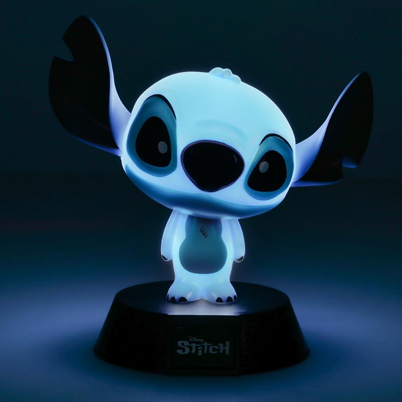 Paladone Disney Stitch Icon Light - Cute Collectible Decor, Night Light, and Gift for Lilo and Stitch Fans - 11 cm Tall