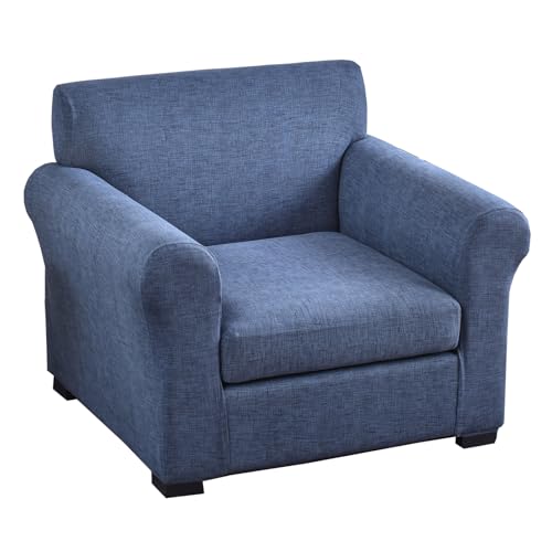 KRFOONN 2 Piece Chair Covers Printed Sofa Covers Couch Covers Washable Armchair Sofa Couch Slipcover Furniture Protector with Elastic Bottom for Living Room (Armchair, A1), Small