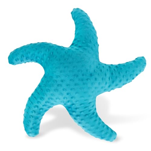 Marble Empire Starfish Pillow for Couch and Bed, Coastal Decor Throw Pillow, Ocean Beach Theme Accent Pillow for Living Room(Turquoise)