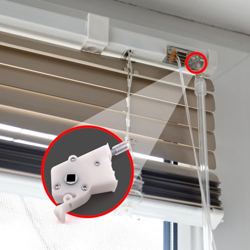 Amazing Drapery Hardware High Profile Wand Tilt Control 2ct - 1/4” Square Hole Heavy Duty Metal Mechanism for 2" Horizontal Blinds