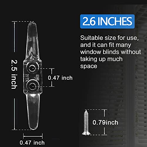 Cord Cleats for Blinds, 12pcs Blind Cord Winder with Screws for Window Blinds Curtains Sun Shades Ropes