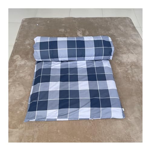Zippered Futon Cover for Japanese Futon Floor Mattress, Super Soft Futon Covers Slipcovers with Zipper, Twin Full Queen Camping Mattress Protective Cover, Washable,H,90x190cm/35x75in
