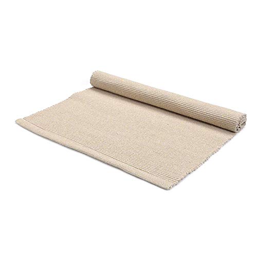 JE JOUE Montessori Materials Children Playing Mat Pure Cotton Working Rug for Toddlers (17"×27", Beige)