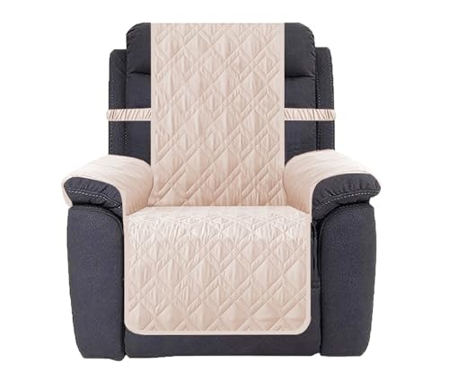 Ameritex Waterproof Nonslip Recliner Cover Stay in Place, Dog Chair Cover Furniture Protector, Ideal Recliner Slipcovers for Pets and Kids (Babypink, 23")