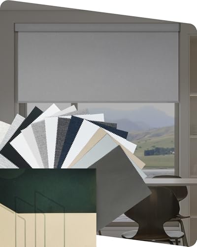 Yoolax Motorized Blinds, 100% Blackout A Set Multicolor Fabric Samples | Multicolor Fabric Swatches for Blackout Motorized Shades, Preview Materials and Colors before Customizing
