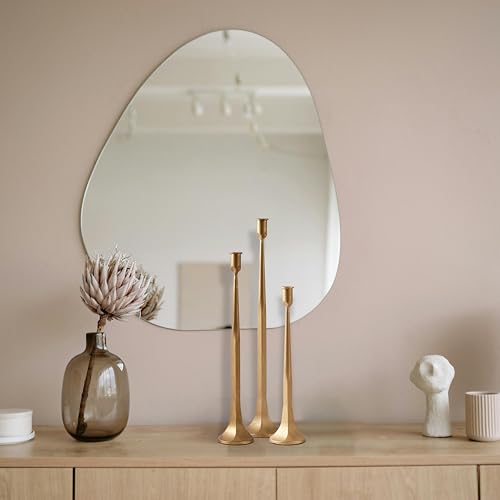 Iron Taper Candle Holder Set of 3, Gold Candlestick Holders 19.3”17” 14” Heightening Decorative Candle Stand Set for Wedding, Dining Table, Home Decoration (Gold)