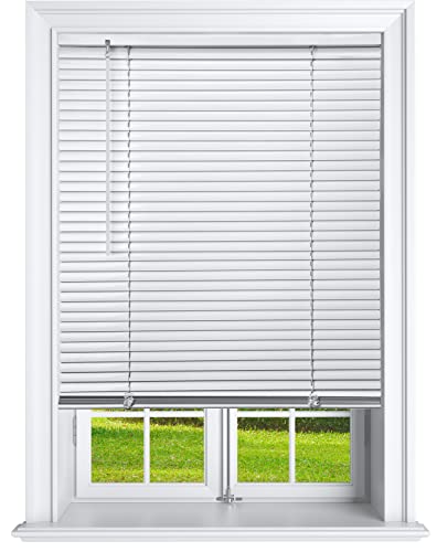 Cordless 1 Inch Window Blinds, Mirrotek Cordless Blinds Light Filtering Mini Blinds 31 x 64