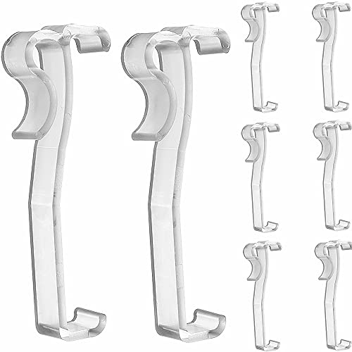 Cutelec Valance Clips 10pcs 2-1/2'' Window Blinds Hidden Clip Clear Plastic for Horizontal Blinds Valance Retainer Holder