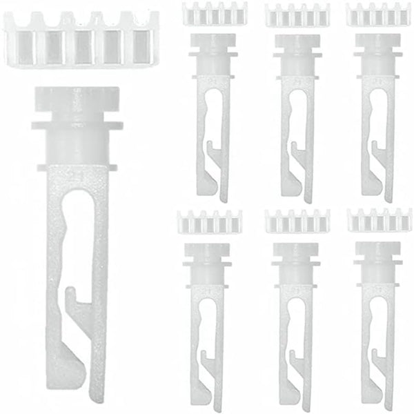 12 Pcs Vertical Blind Repair Kit Stem and 12 Pcs Gear Replacement Parts for Headrail Window Carrier Curtain Accessories