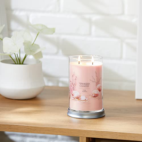 Yankee Candle Pink Sands Scented, Signature 20oz Large Tumbler 2-Wick Candle, Over 60 Hours of Burn Time (Pack of 2)
