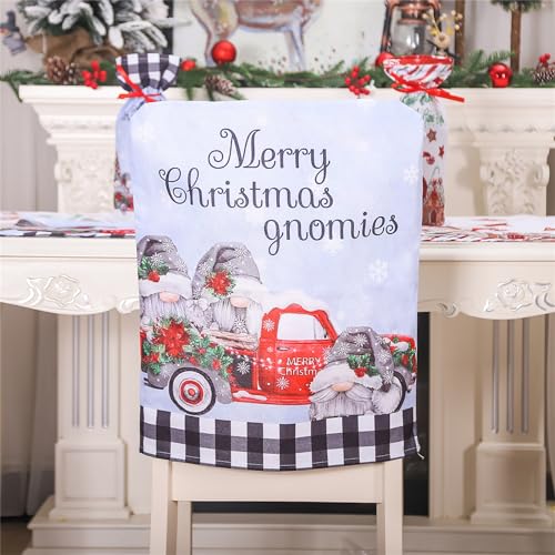 Christmas Chair Christmas Decoration Truck Chair Back Slipcovers New Year 2024 Ornaments for Home Banquet