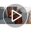 VANSOFY Recliner Loveseat Cover with Middle Console Stretch Reclining Sofa Slipcover for 2 Seat Jacquard Reclining Couch Sofa Covers Furniture Protector with Elastic Straps Bottom (Dark Gray)