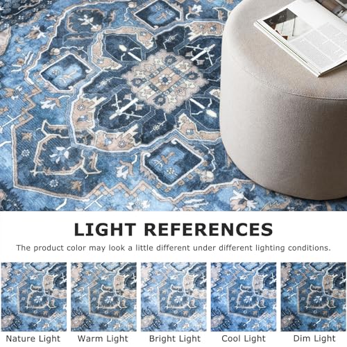 3x5 Washable Area Rug Non Slip Door Mat Indoor for Entryway Bedside