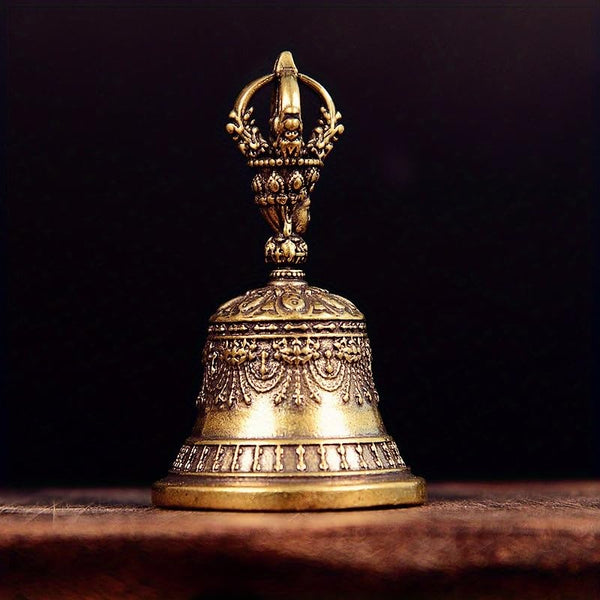 Brass Handicraft Die-Casting Drop Bell Key Car Button Wind Bell Tibetan Bronze Bell Creative Gift Home Decorat