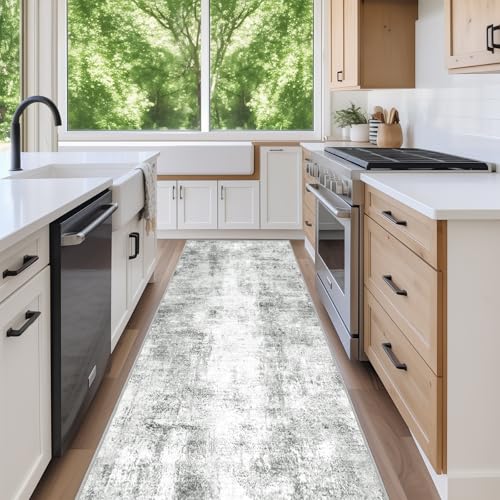 2x10 Washable Runner Rug,Non-Slip Hallway Runner Rug for Kitchen