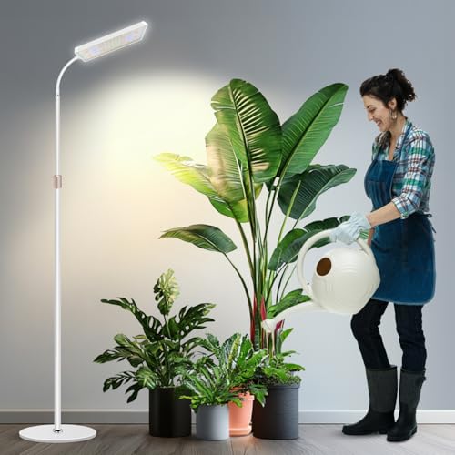 Grow Lights for Indoor Plants, 153 LED Full Spectrum Plant Grow Light Floor Standing, Height Adjustable 24-68