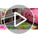 HUAHOO Pink Girls Bedroom Rugs Cartoon Castle Kids Rug Bedroom Floor Rugs Nylon Cartoon Kids Living Room Carpet (100cm*133cm(39''*52''))