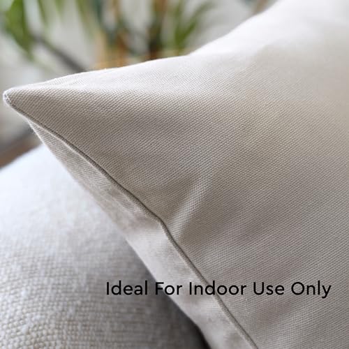 Encasa XO Throw Pillow Covers, Cotton, No Inserts 24"x24"