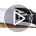 Industrial Adjustable Blackout Curtain Rod 72-144 Inch - Heavy Duty Wrap Around Rod for Windows, Indoor/Outdoor Room Divider Drapery