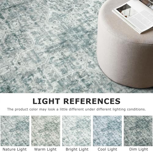 9x12 Washable Area Rug, Non Slip Large Rug for Bedroom Living Room
