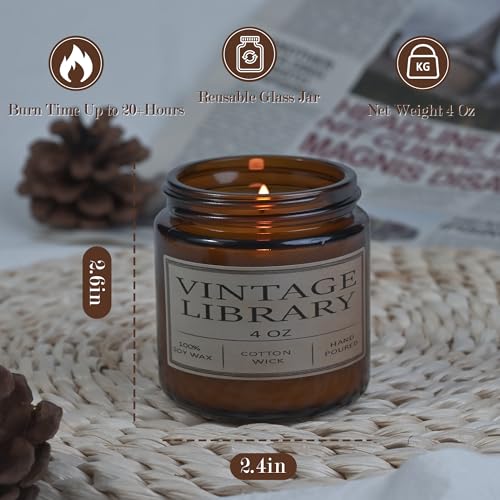 Book Lover Candles, Book Lovers Gift Ideas 4oz