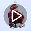 Old World Christmas Santa's Puppy Love Glass Blown Ornament for Christmas Tree, Handcrafted Holiday Decoration, Santa Collection