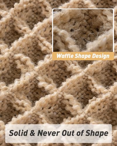 Upgraded Waffle Bath Mat Set of 2 Absorbent Non Slip Bathroom Mat 17" x 24"