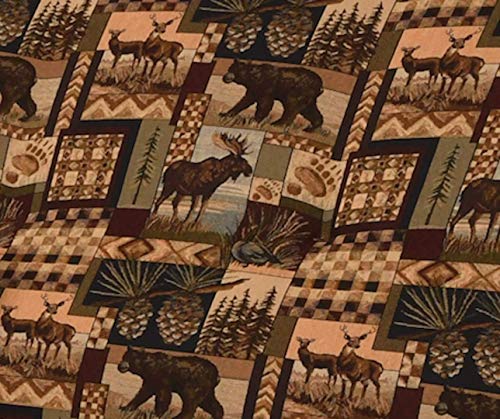 Futon Cover Only UpNorth Premium Fabric Collection Fits 6-8 inch Futon Mattress Full Size (Wildlife Resort)