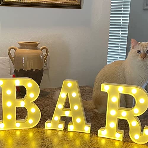 LED Marquee Letters Lights BAR Sign Letter Lamp for BAR Pub Home Party Wedding Decoration Battery Powered Christmas Lamp Home Bar Decoration