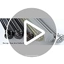 Decopolitan Urn Telescoping Double Drapery Rod Set, 36-72", Antique Bronze