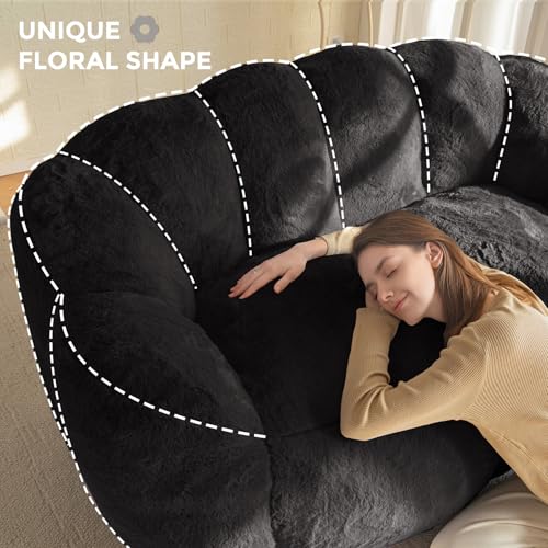 MAXYOYO Bean Bag Chair for Adults, Floral Shaped Bean Bag Sofa