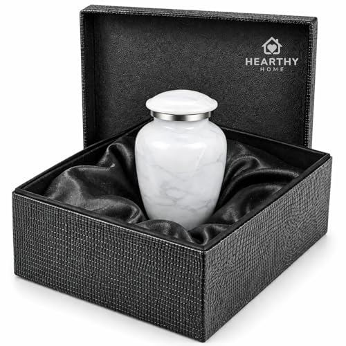 Small Handcrafted Urn for Ashes Keepsake - Mini Cremation Urns for Human Ashes Adult Man and Woman - Decorativ