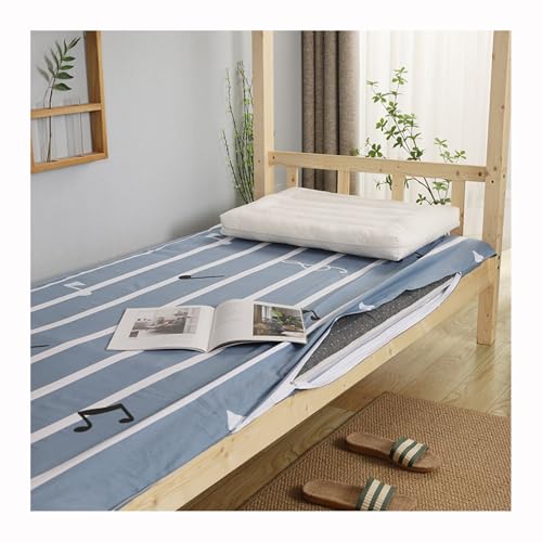 Printed Zippered Futon Cover for Japanese Futon Floor Mattress with Zipper, 100% Cotton Japanese Futon Mattress Cover, Tatami Futon Covers Slipcovers, Machine Washable,G,90x200cm/35x79in