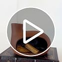 MOUGIGI Terracotta Palo Santo Holder - Modern Chiminea Incense Burner for Yoga, Meditation, and Energy Cleansing - Wood Sticks Dish, Sage Ash Catcher, Smudge Bowl, Cone Burner - Unique Meditation Gift